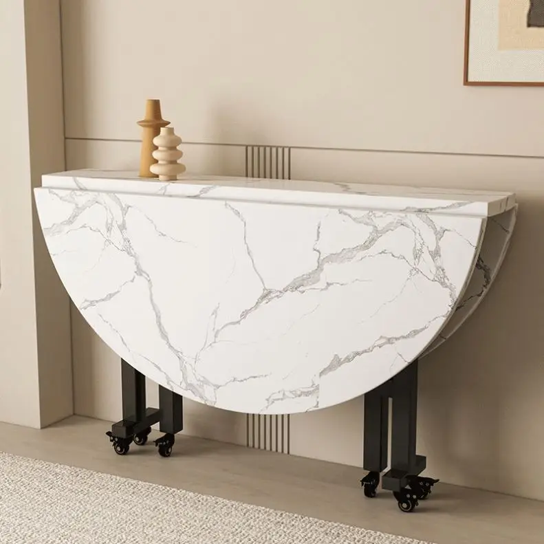 Hotel Luxury Modern Dining Corner Center Table Living Room Furniture Round Tempered clear Bent Wood Curved Foldable Tables