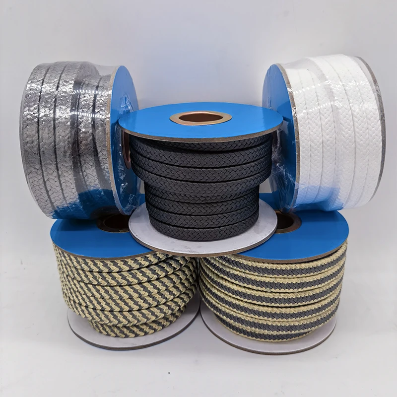 High quality pure PTFE packing high temperature resistant High pressure gland packing Customized Gland Packing Seal