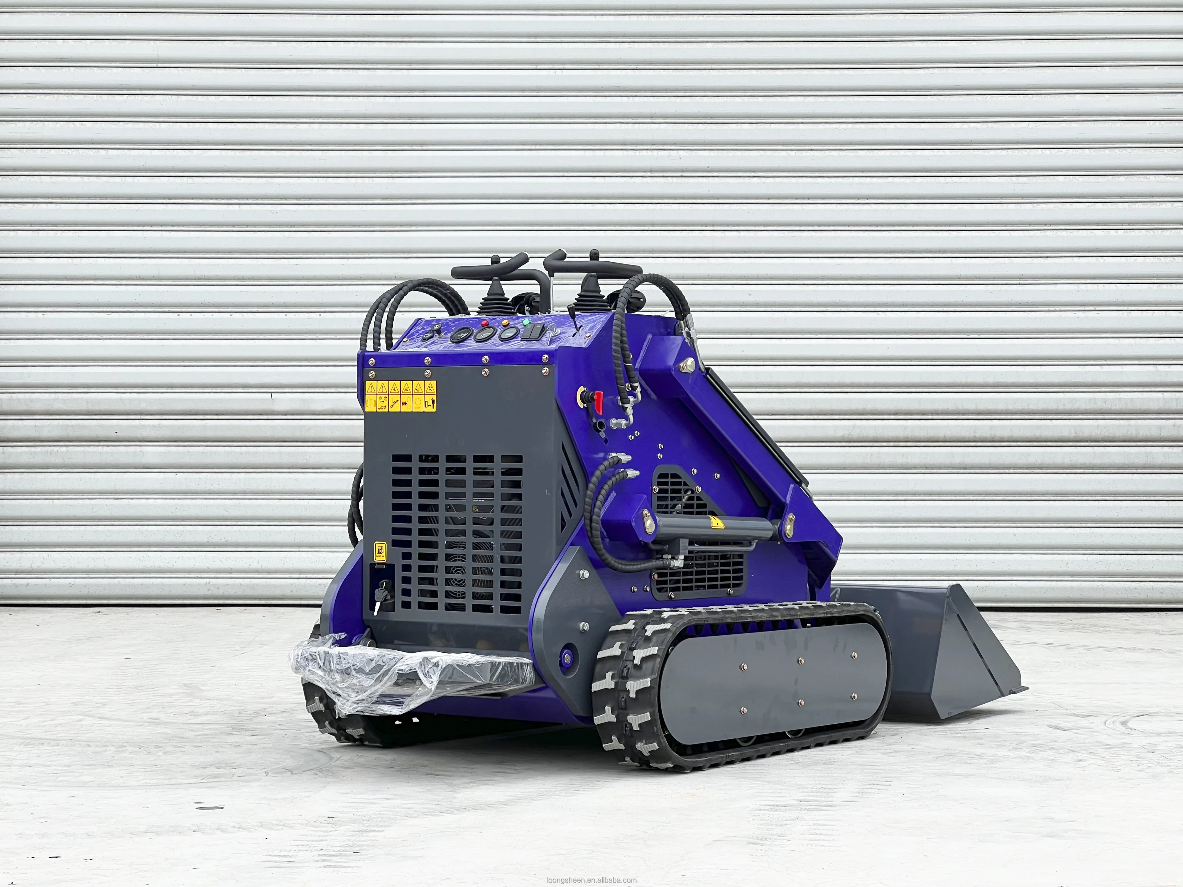 cheap sale CE/epa engine mini skid steer New condition rubber track type  front end skid loader 25hp mini skis steer loaders