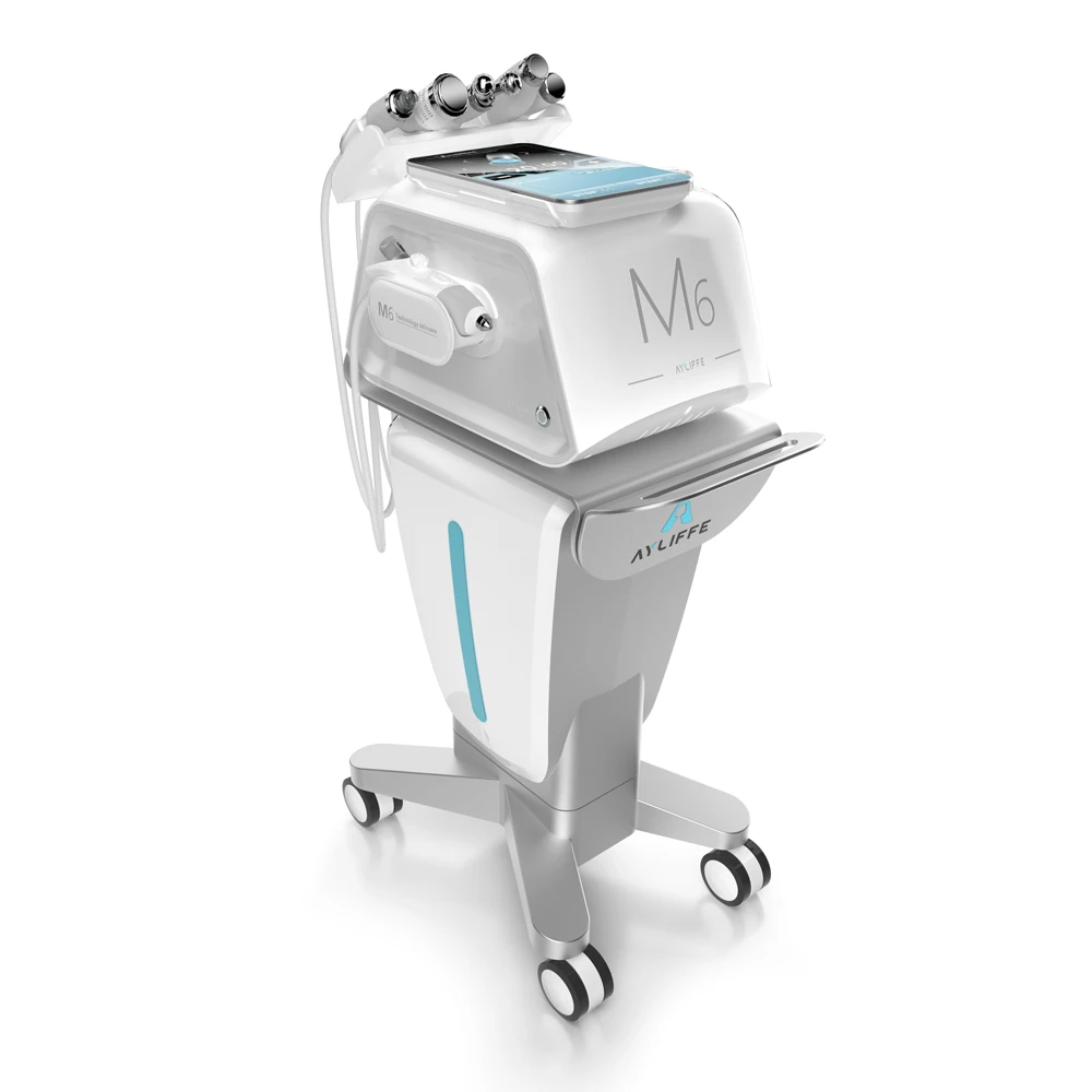 Intelligent 6 In 1 facial hydra oxygen microdermabrasion deep skin cleaning face beauty machine