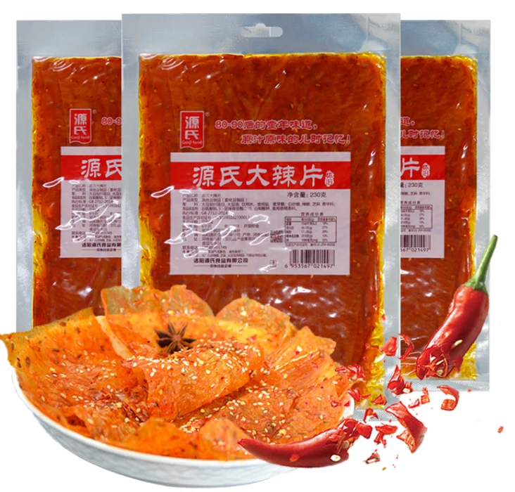 
Genji Dalapian 230g Chinese snack food wholesale pure handmade spicy strip CHinese spicy soybean latiao 