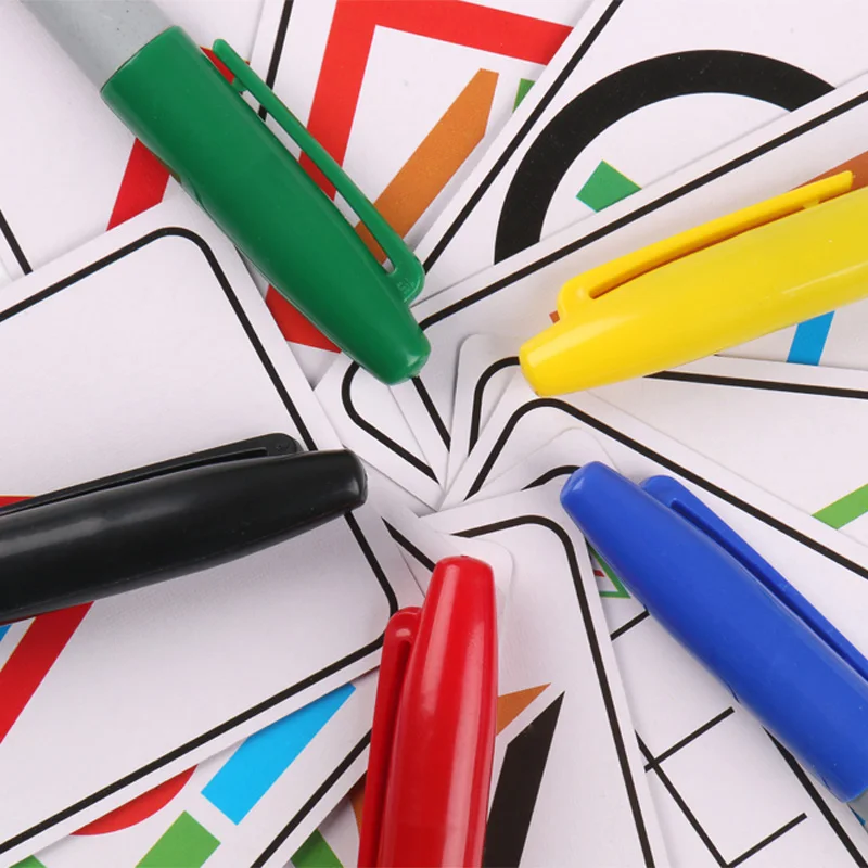 Magic Easy Learn Elementary School Simple Magic Tricks Telepathic Prophecy Props Brain Plunder with Color Pens