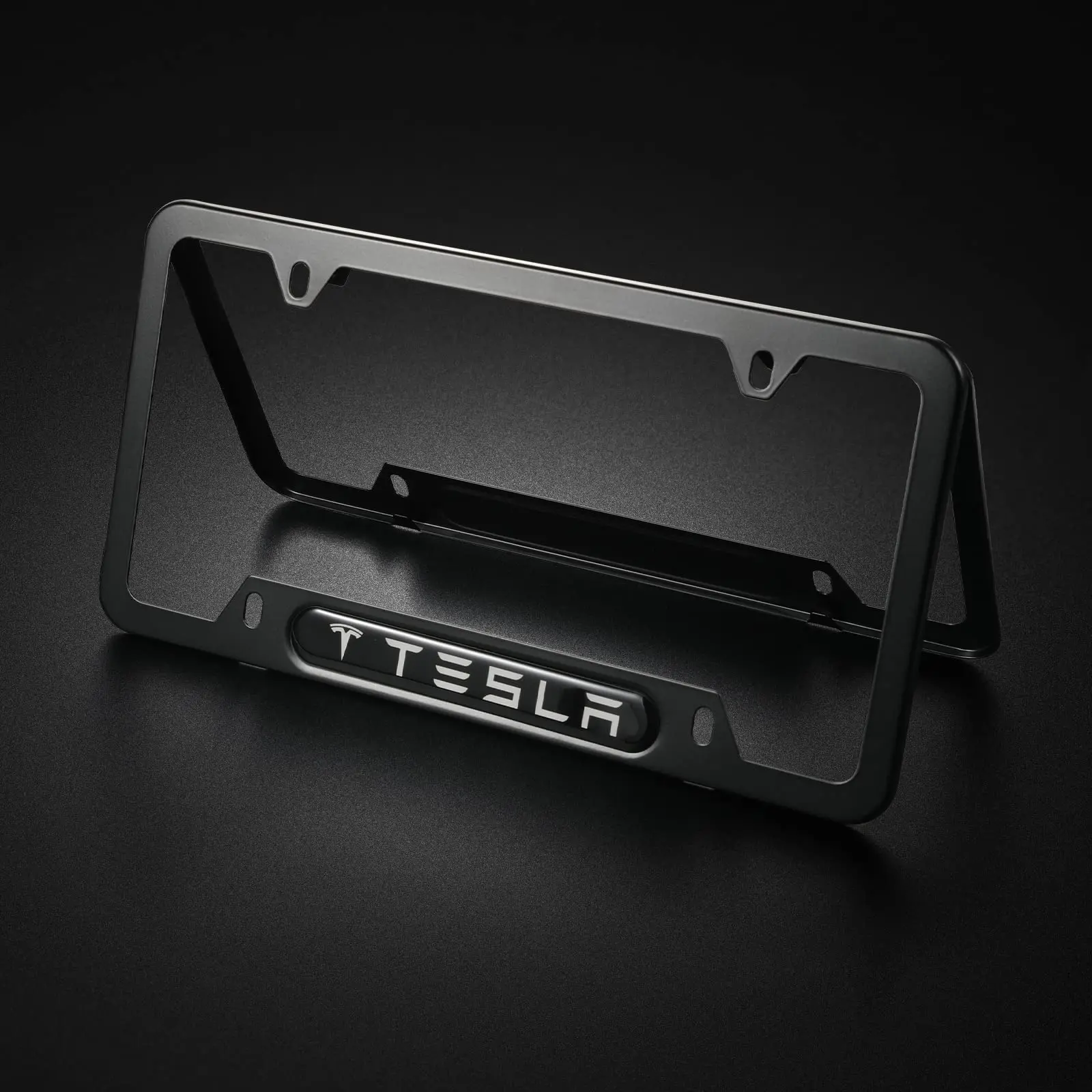 WeatherProof License Frame Car Plate Frame Metal License Plate Cover Wholesalers 2PCS License Plate Frames for Tesla