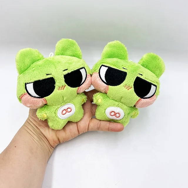10cm mini stuffed animal doll Green plushies Frog plush doll custom