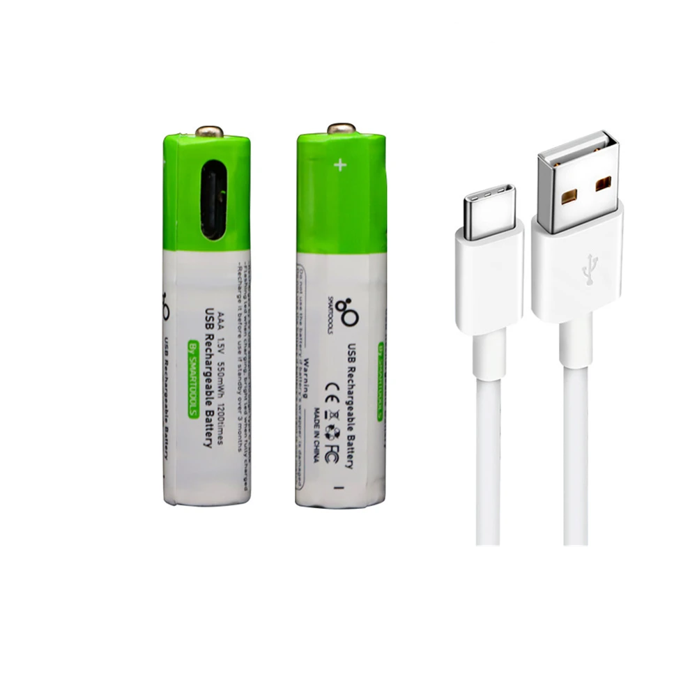 Номер 7 высокой емкости 1 5 V AAA 550 МВтч USB литий-ионная аккумуляторная батарея для дистанционного управления Беспроводная мышь +