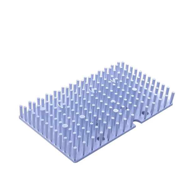 Customized White Cold Forging Radiator Anodized Powder Spraying Surface Treatment Degreasing Heat Sink with Unique Shape Color