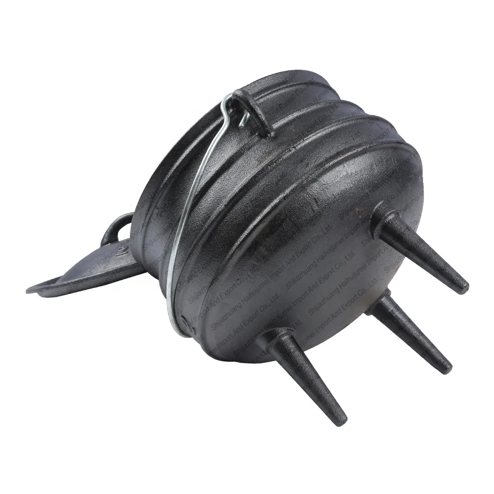 OEM Pre-seasoned South Africa Cast Iron Three 3 Legged Legs Potjie Pot Cauldron