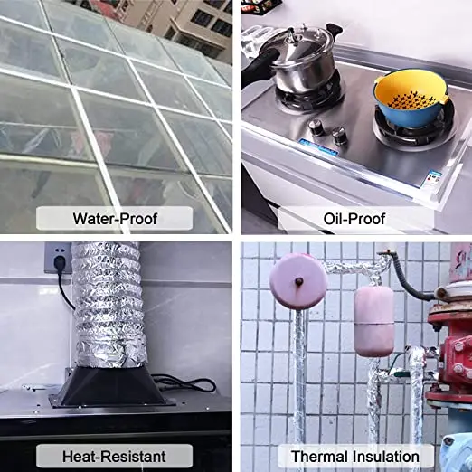 HVAC Alu solvent glue electromagnetic interference 70 mic black Aluminum Foil Tape