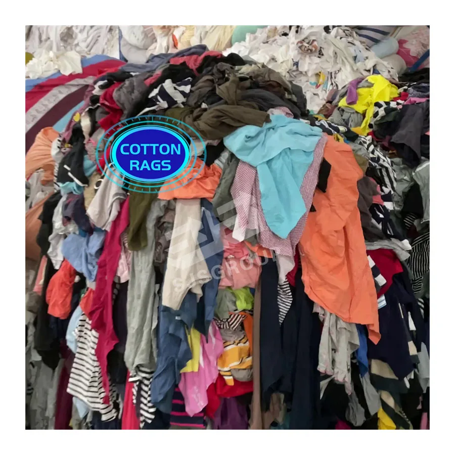 A GRADE Cut reused Trapo Industrial DARK COLOR TERRY FABRICS 100% COTTON WIPING RAGS FOR CLEANING FROM  GARMENT FACTORY