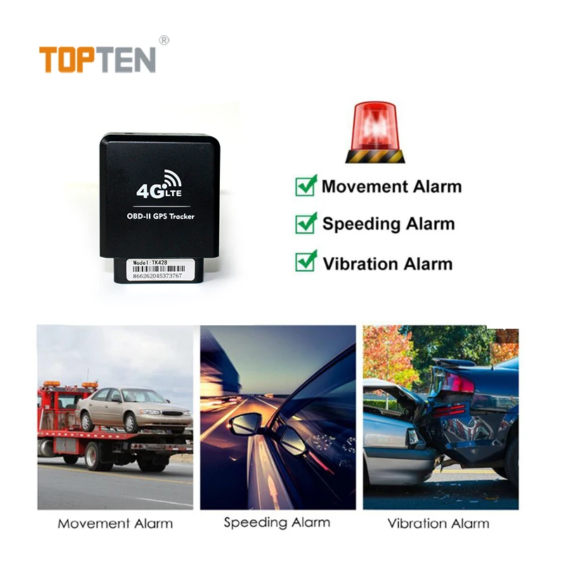 Fleet Management Vehicle OBD2 Tracking Locator Accurate GPS Device OBD GPS Tracker for Rental Cars(TN)