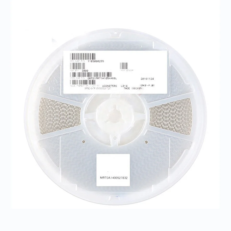 mkt capacitor 100uF 20% 10V GRM31CR61A107ME05L fan capacitor 3.5 mlcc capacitor