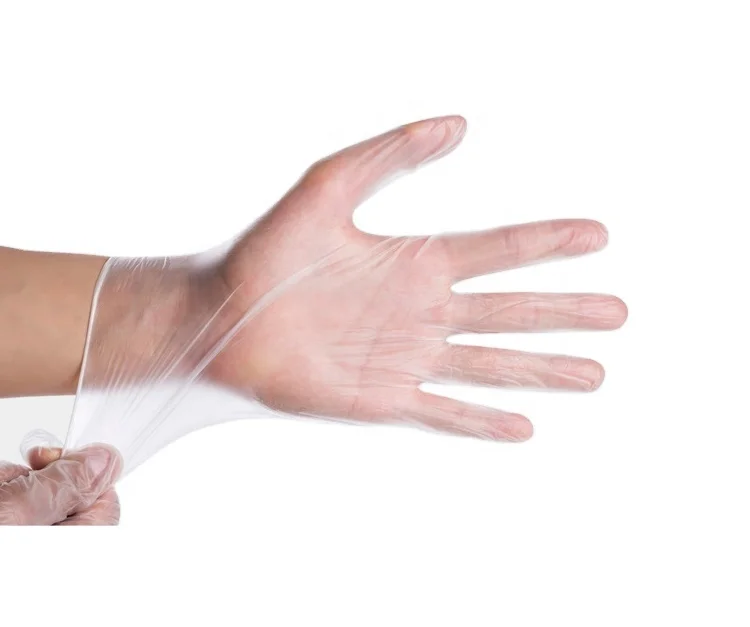 Raysen High Quality Spot Powder Free PVC Gloves Food Grade Disposable Vinyl Gloves