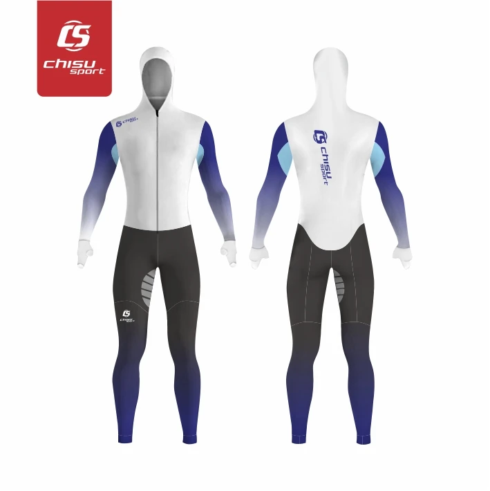sublimation printing custom & oem long track speed skating skin suit racing suit Long Sleeved Alpine Ski Wear