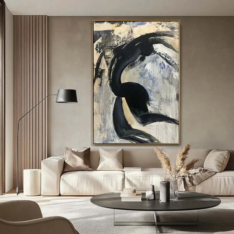 Original Handmade Canvas Female Modern Abstract Wall Art Decor Love Figure Portrait Painting Woman