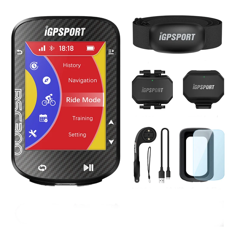 iGPSPORT BSC300 Bike GPS Computer Global Offline Map GPS Cycling Wireless Speedometer Support Electronic Shifting Smart Trainer