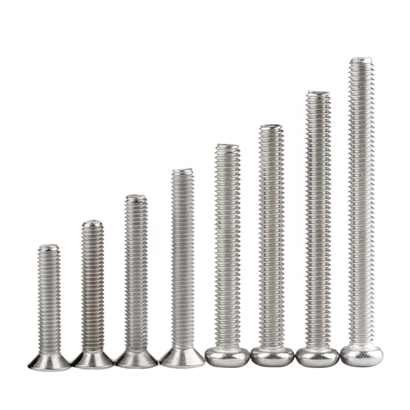 304 Stainless steel switch pane screw M4 Flat countersunk head Thread screws Bolt Cross Round Head Machine Screw (1600272389088)