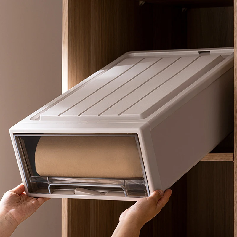 Wannuo Oversized Stackable Closet Drawer Storage Box Free Installation Functional Design for Clothing Storage Boxes