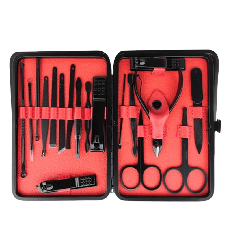 Professional black Stainless Steel Nail Clippers Nail Clipper Trim Machine Toenail Scissors Pliers Pedicure Tool