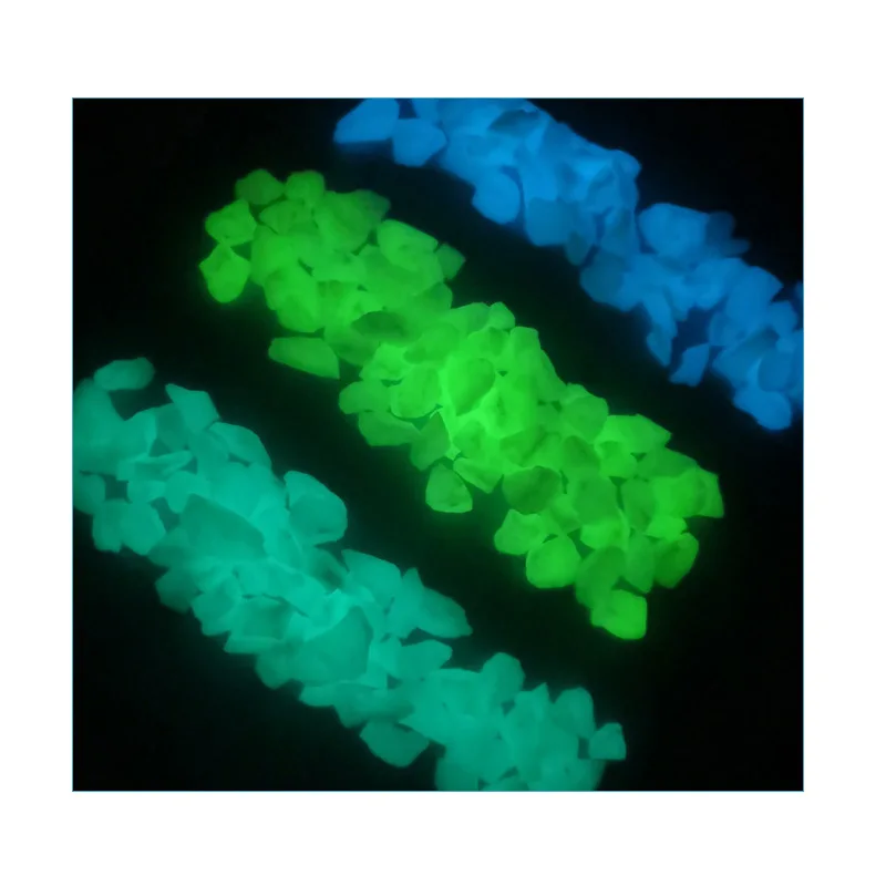Polished Artificial Stone Cobbles Pebbles Decorative Glow-in-the-Dark Luminous Stones for Garden and Road Landscaping