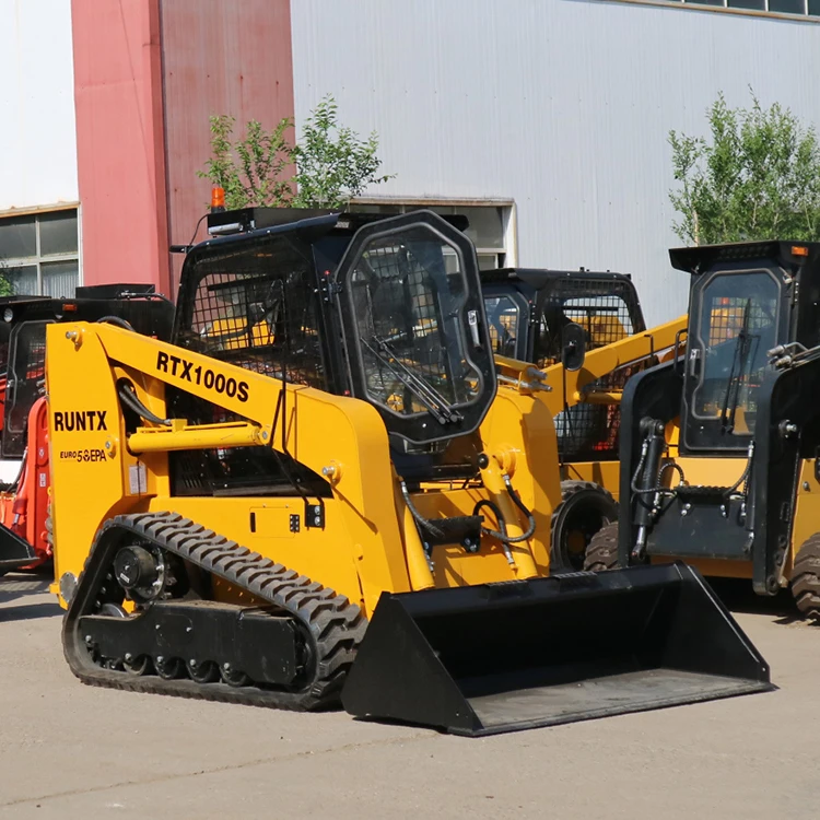 Runtx Small Skid Steer Loader 500KG 700kg 1000kg Skid Steer Skid Loader for Sale