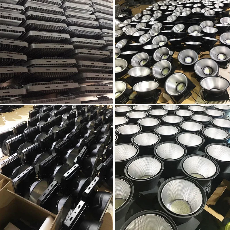 High Quality 1000W 6000K Mean Well Driver LED Light 100000 Lumen Stadium Floodlight IP65 Aluminum Body for Warehouse Use