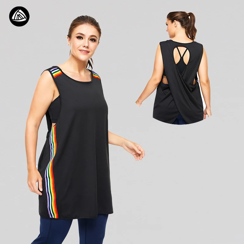 Повседневные стильные женские майки больших размеров с длинным рукавом