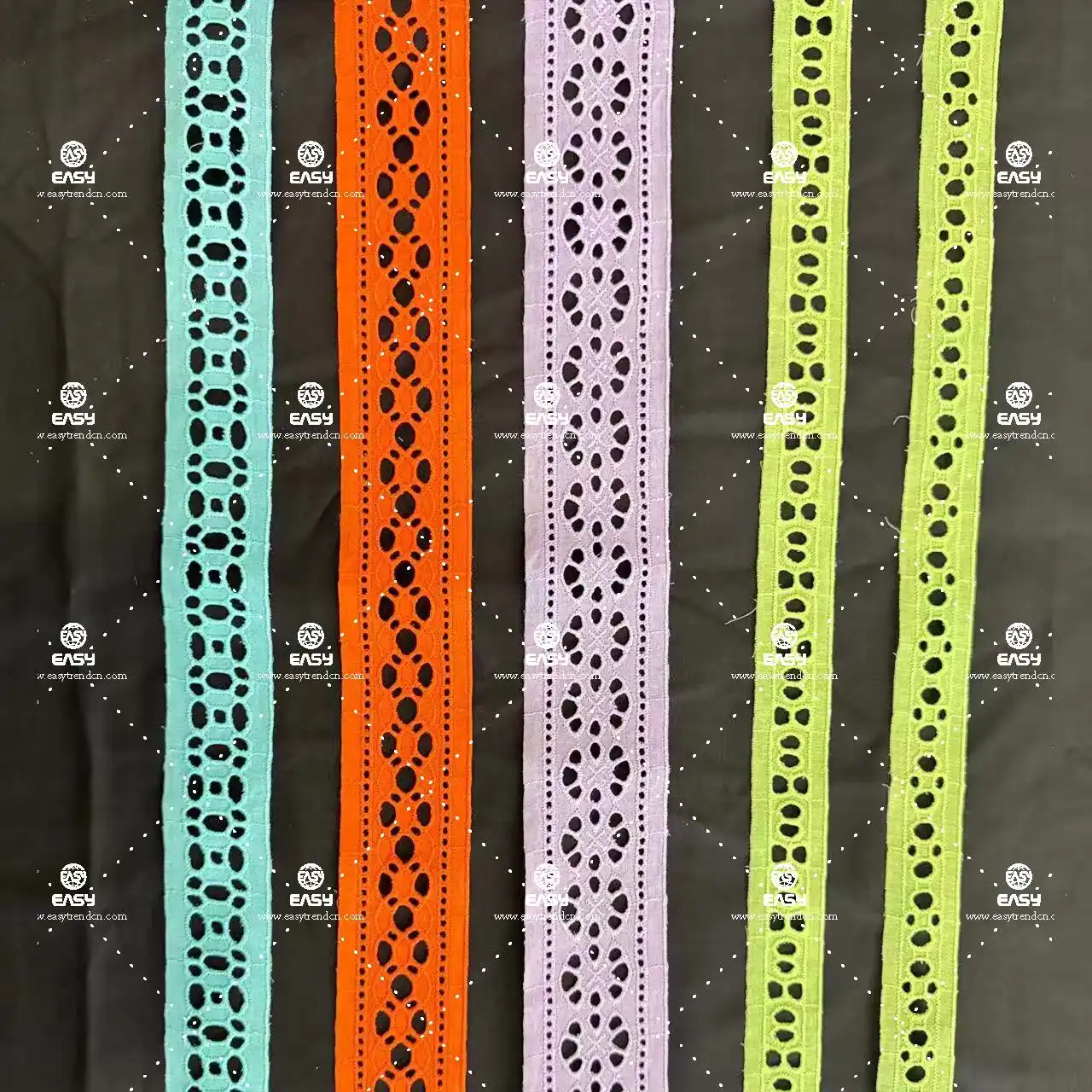 Curtain Trimmings Cotton Lace Sewing Clothes Embroidery Fabric 100% Cotton Sustainable Comfortable Embroidery Pattern 1000 Yards