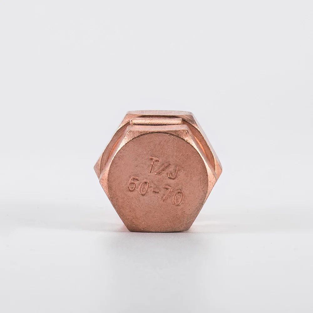 Copper split bolt of power system