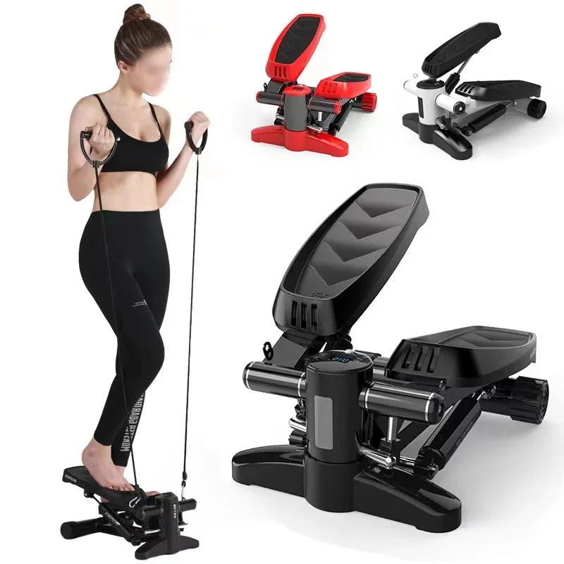 Conway STP004 Portable Fitness Equipment Stair Stepper Mini Stepper with LCD Monitor Resistance Bands and Floor Mat