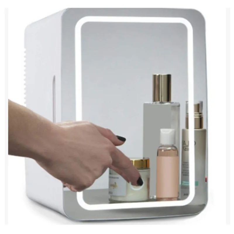 8L Mini cosmetic skincare small cheap portable beauty compact refrigerator makeup make up fridge refrigerador frigo with mirror