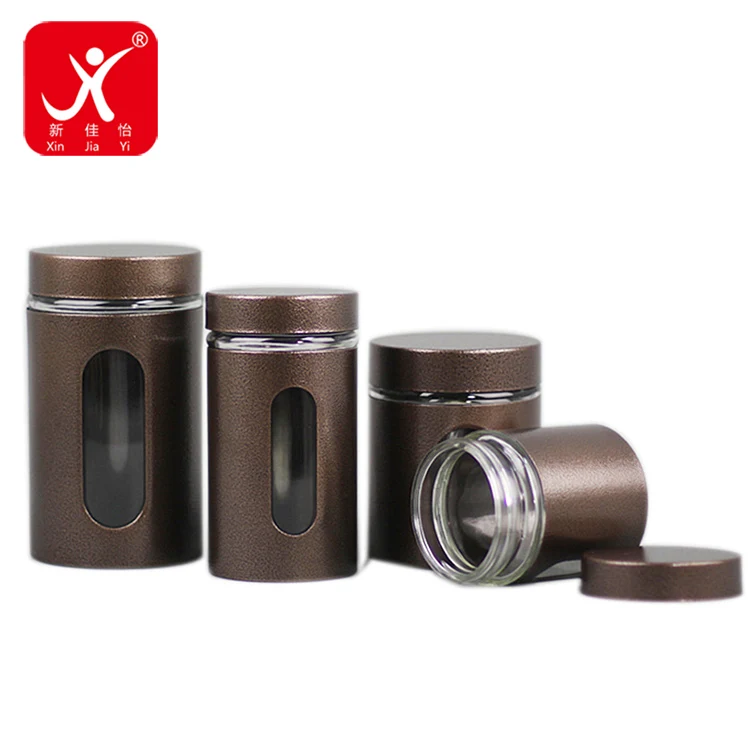 
Xin Jia Yi Packaging Customized Round Chinese Tea Tin Box With Clear Window Tin Box 
