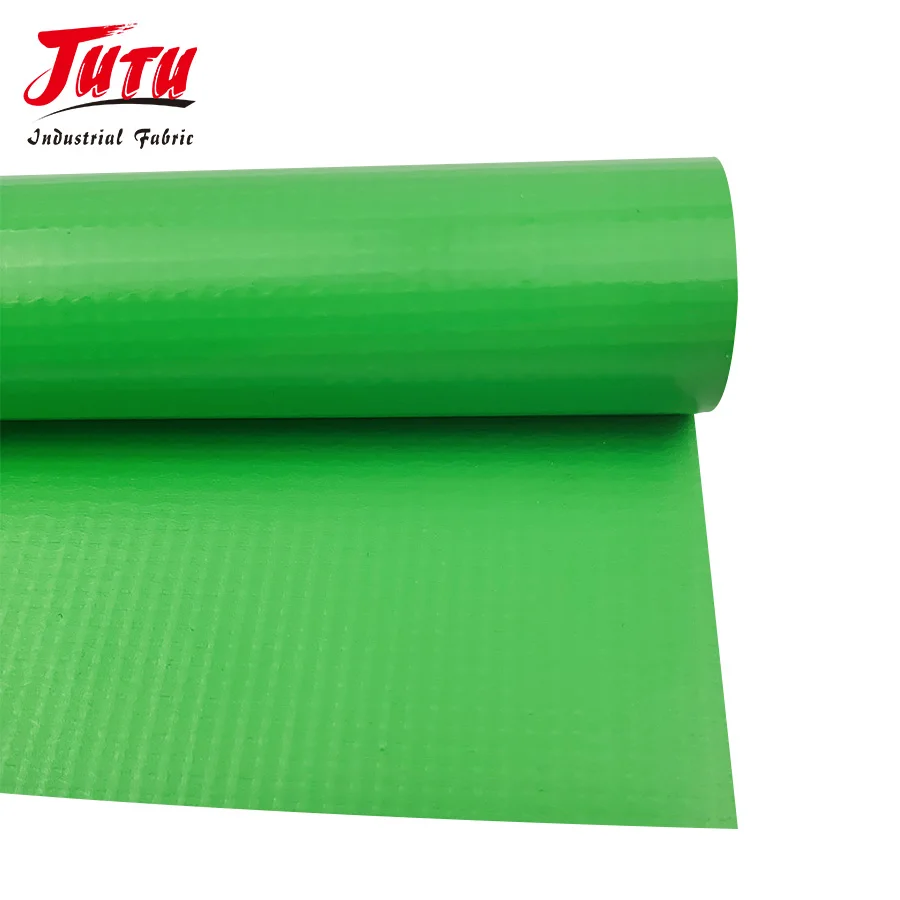JUTU factory 610g 600gsm heavy duty waterproof tarp tent vinyl coated pvc tarpaulin fabrics for truck covers side curtain fabric