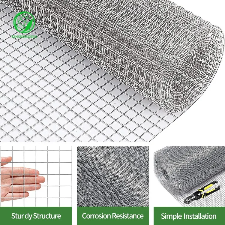 Hot Dipped Galvanized 1/2 inch Welded Wire Mesh 48 x 100 ft 19 Gauge Hardare Cloth