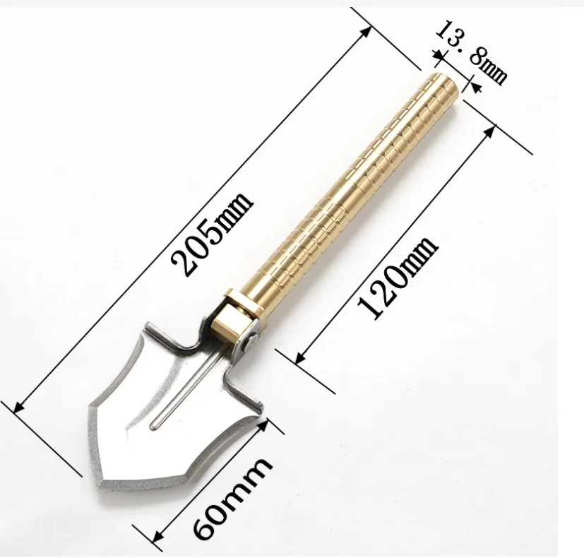 Hot Selling Portable survival camping Mini Multi-functional Shovel with Mini Knife