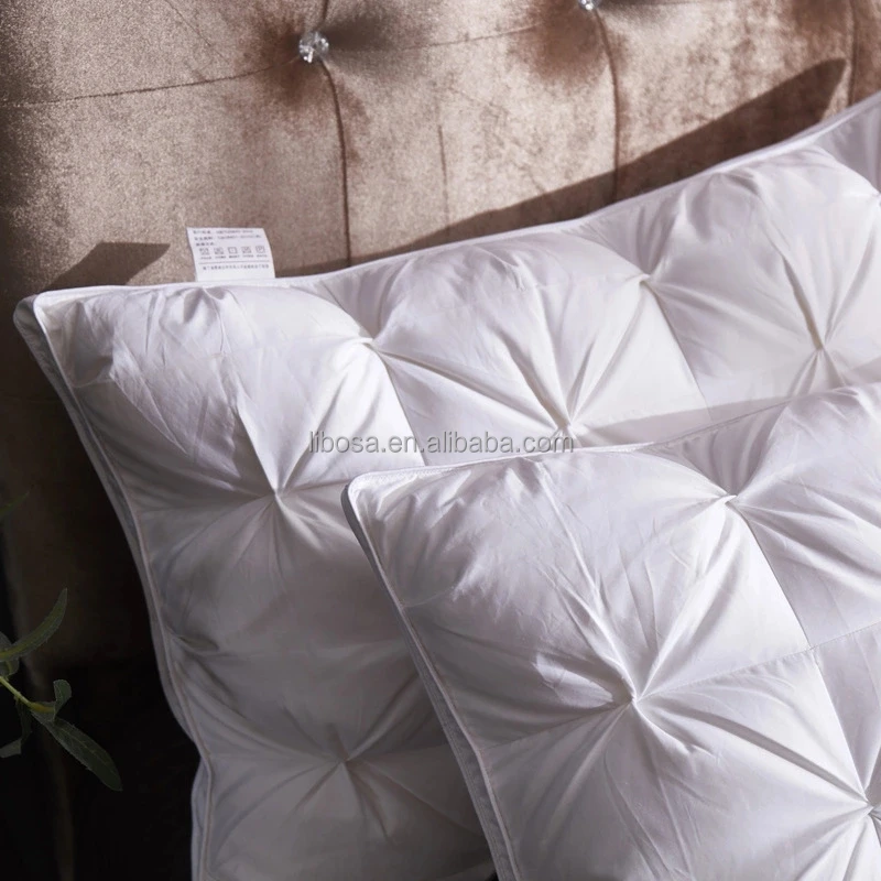 Hotel Pillow White Cotton Pillows Down  Filling For Healthy Sleeping Hotel Pillow