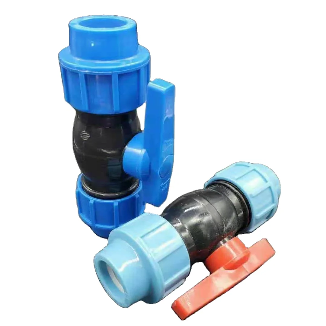 Drip irrigation hdpe pipe fitting water pipe pp compression fitting