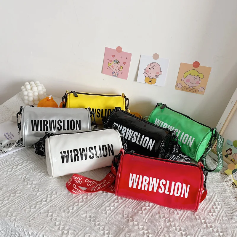 2021 Wholesale designer cylinder diagonal handbags and coin little girl purses kids