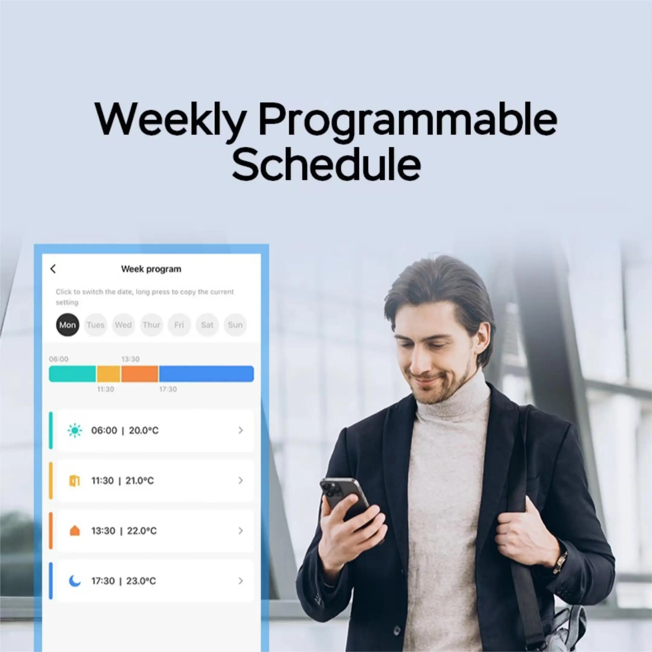 Tuya Smart Home Zigbee 3.0 LCD Digital 7-Day Programmable Electric TRV Radiator Valve with Voice Control Work with Google