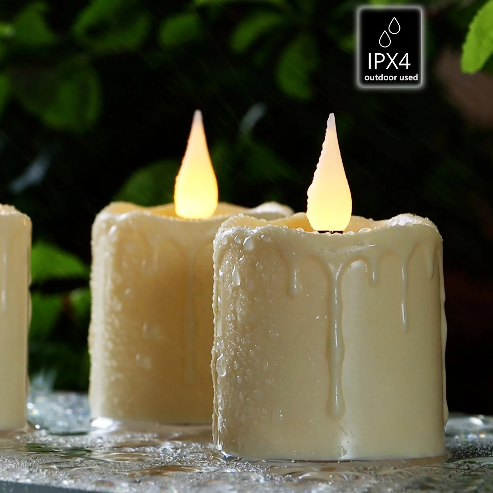New Arrival Rechargeable Candle Set Waterproof Flameless LED Tea Light Candles With Remote Timer