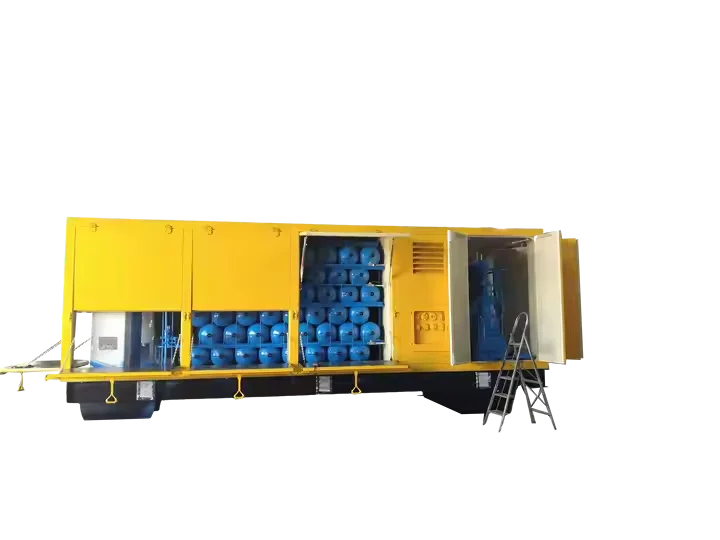 Усовершенствованная система сжатия и дозатора CNG установленная на скольжении