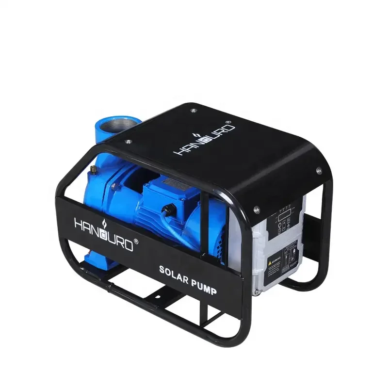 Handuro 750W 1HP High Flow High Pressure Solar Centrifugal Pump Solar Hybrid Land Surface Water Pump For Agriculture
