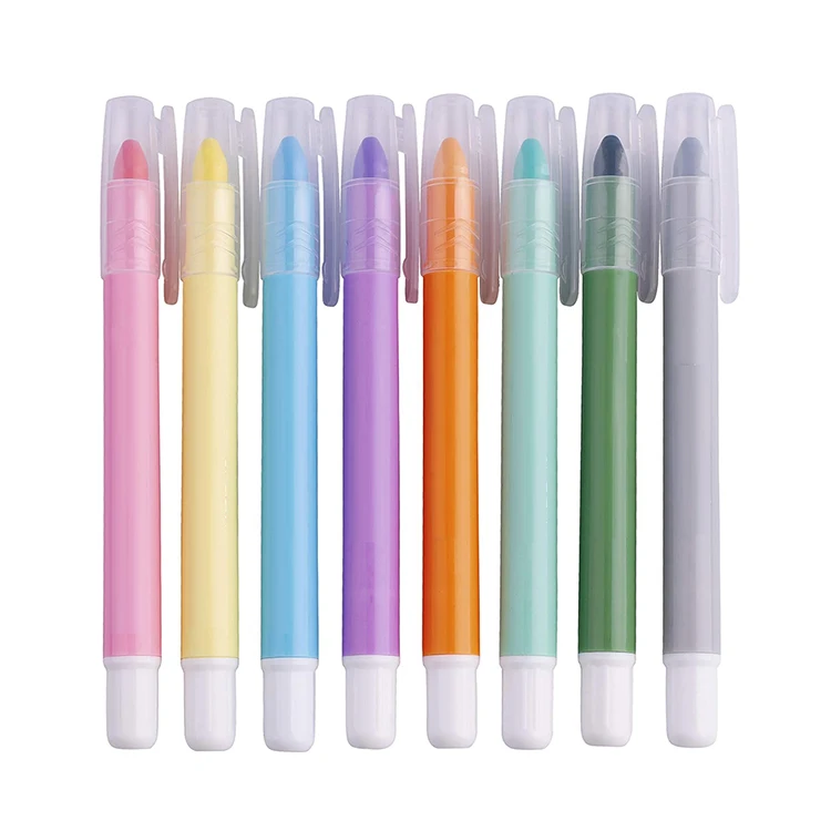 supplier custom logo  Assorted Colors Highlighter Pen Non Toxic No Bleed Bible gel Highlighter Marker Pen Set for children
