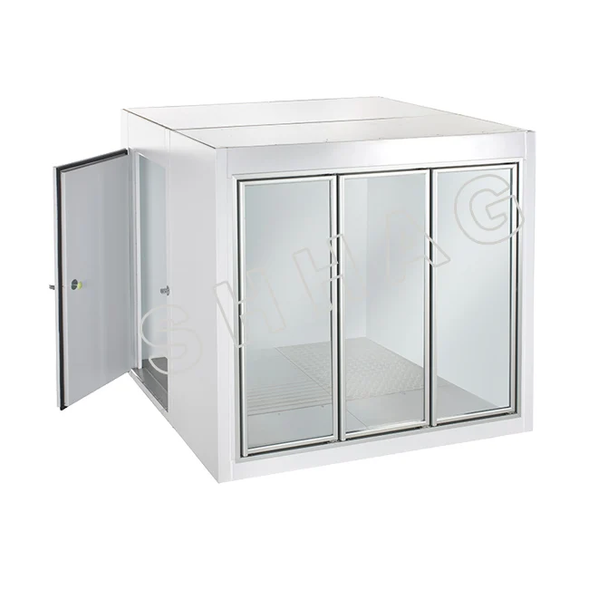 Walk in cooler cold room sandwich panel glass door refrigerator glass door