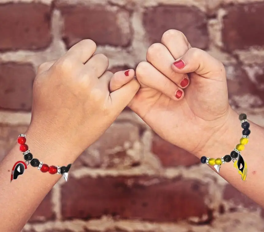 2pcs Superhero Matching Bracelets Wolverine Best Friends Heart Couples Friendship BFF Bracelets for BFF Friendship Jewelry