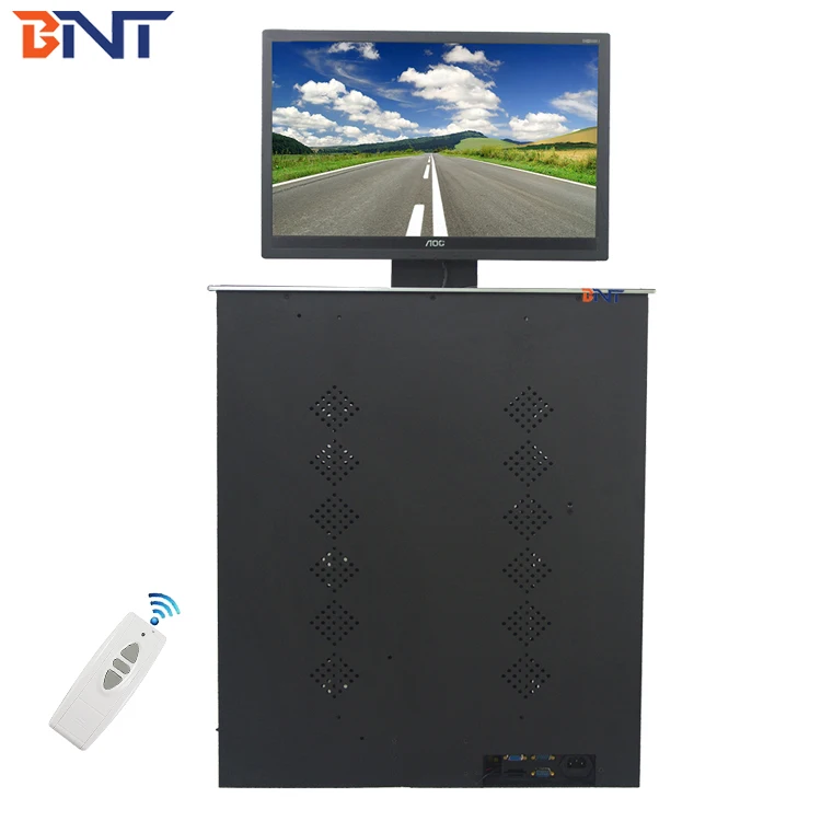 21~23 Inch LCD Table Monitor Motorized mechanism Hidden Desk Lift for Hp All In One PC Monitor BLL-23