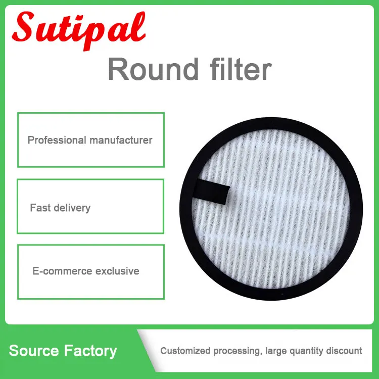 Supita Replacement Customized Pleated Glassfiber Round HEPA Air Filters for LG Air Purifiers Air Filter