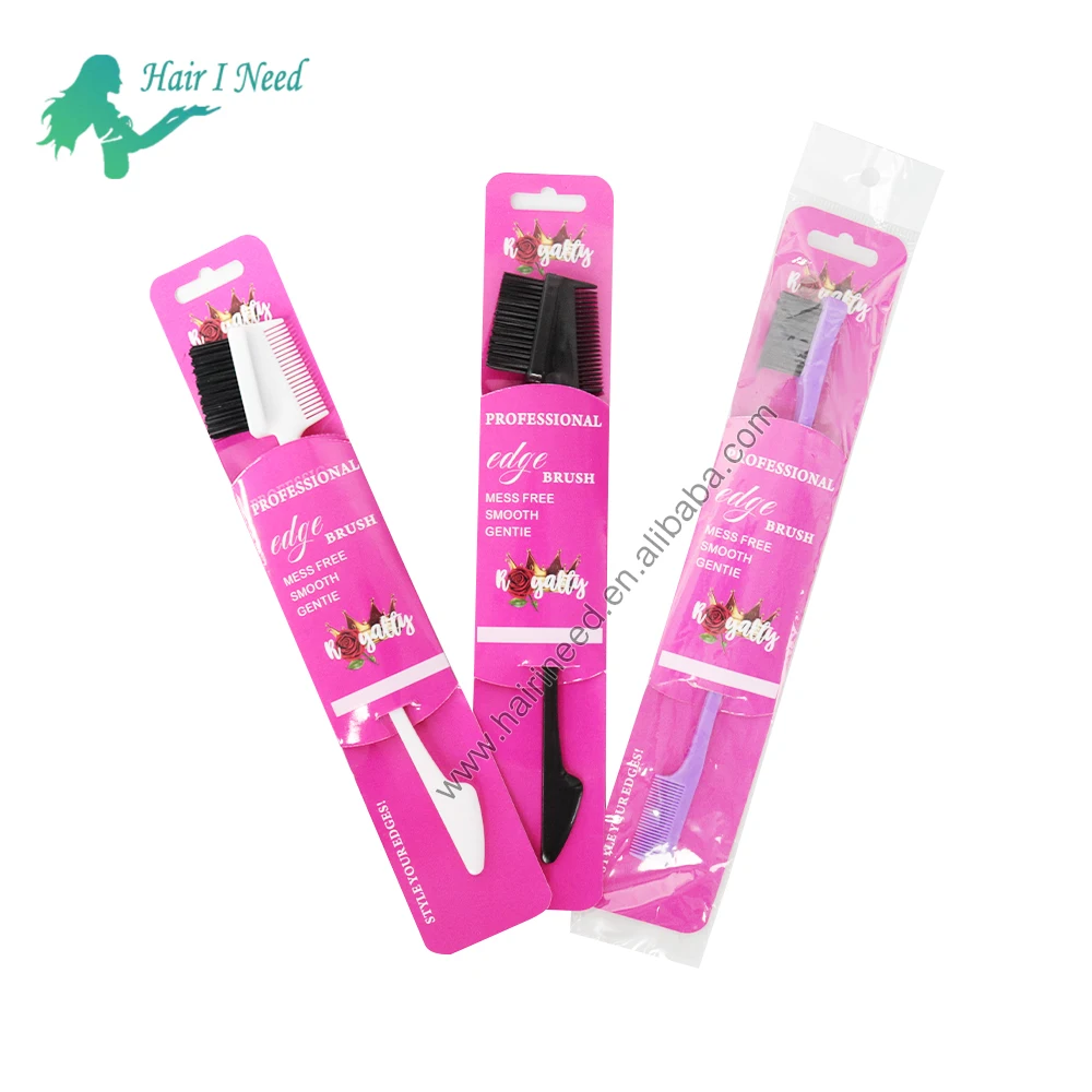 Wholesale Hair Style Tools Edge Brush With Logo Edge Control Brush Package