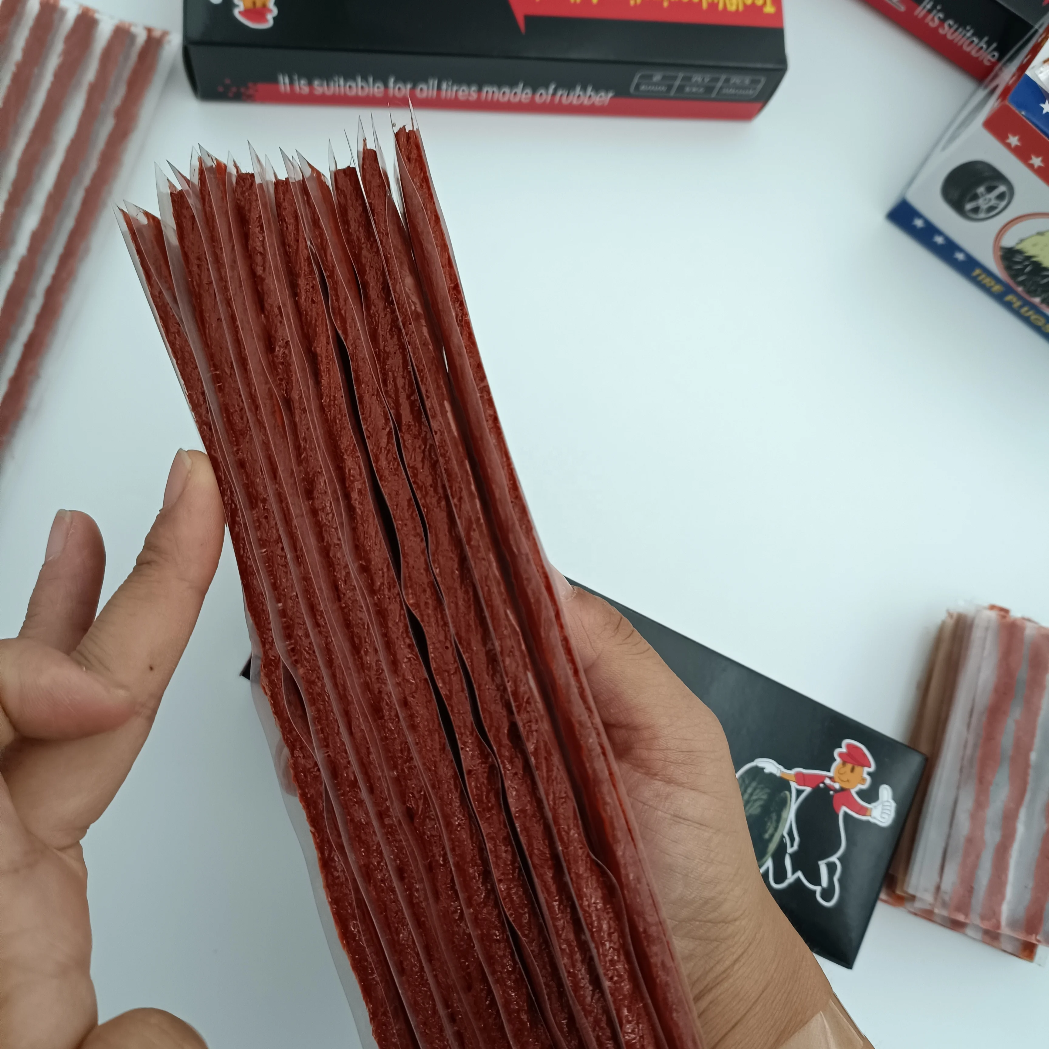 Tire repair string inserts tire repair plug seals brown 200mm*6mm