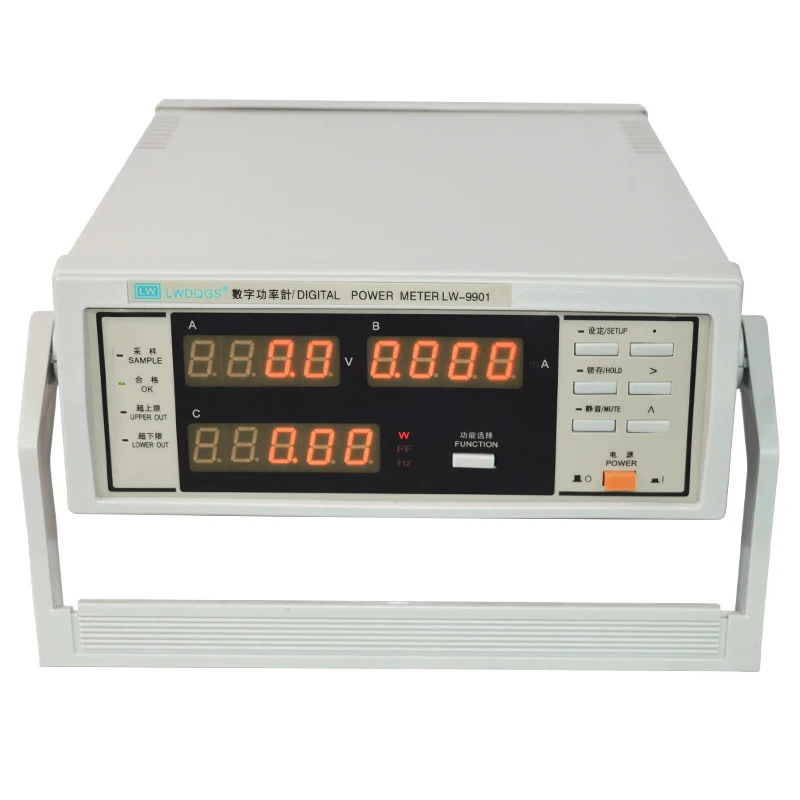 LW9901 High Precision Power Meter Multifunctional Power Measuring Instrument 300V 20A Digital Power Meter