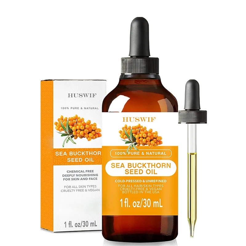 Organic Sea Buckthorn Seed Oil Hydrating Face Skin Moisturizer For Rosacea Acne Spot Treatment Hair Oil Anti Aging Nail
